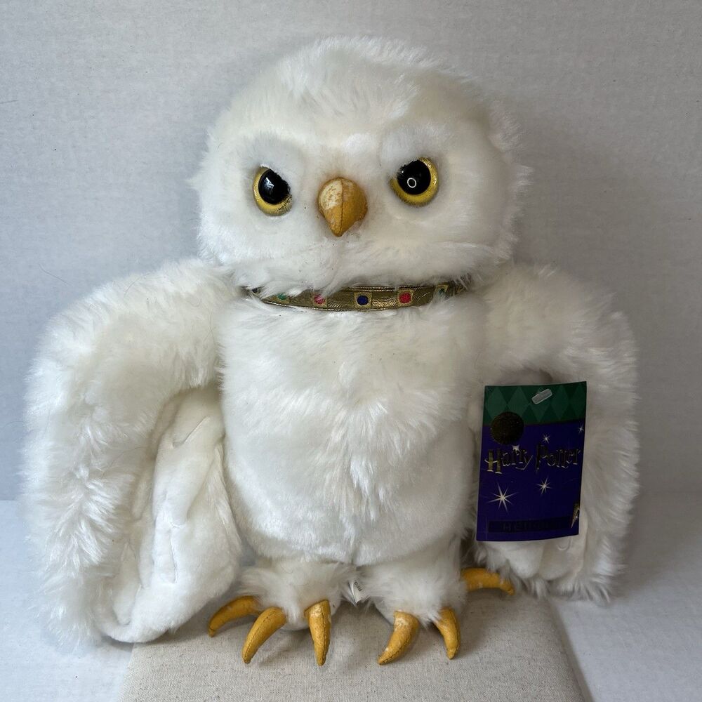 Vintage 2000 Warner Brothers Studio Store Harry Potter Hedwig Owl Plush 12"